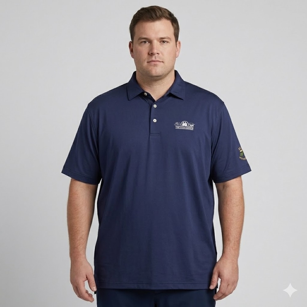 Peter Millar Polo Shirt The Concession Golf Club Summer Comfort XXL Navy Blue